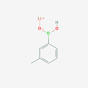 molecular formula C7H8BLiO2 B8073755 Lithium;hydroxy-(3-methylphenyl)borinate 