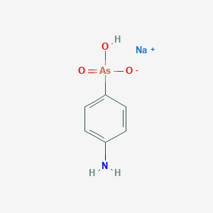 molecular formula C6H7AsNNaO3 B8073758 sodium;(4-aminophenyl)-hydroxyarsinate 