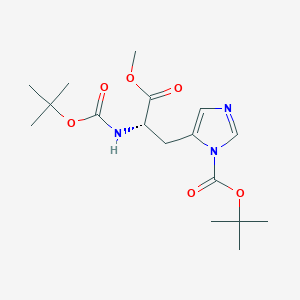 molecular formula C17H27N3O6 B8073960 N(|A), N-(im)-Di-Boc-L-histidine methyl ester 