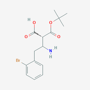 molecular formula C15H20BrNO4 B8074019 Boc-(R)-3-amino-4-(2-bromo-phenyl)-butyric acid 