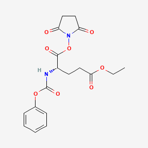 molecular formula C18H20N2O8 B8074046 Z-L-glutamic acid gamma-methyl ester alpha-N-hydroxysuccinimide ester 