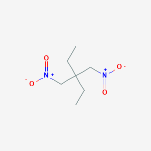 molecular formula C7H14N2O4 B080742 3,3-Bis(nitromethyl)pentane CAS No. 14035-99-5