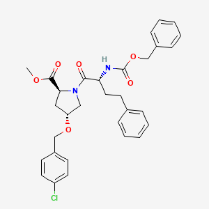 molecular formula C31H33ClN2O6 B8074320 Cbz-D-hPhe-Hyp(Bn(4-Cl))-OMe 