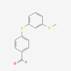 4-{[3-(Methylthio)phenyl]thio}benzaldehyde