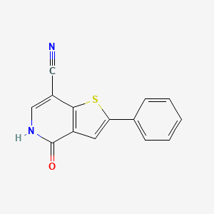 4-oxo-2-phenyl-5H-thieno[3,2-c]pyridine-7-carbonitrile