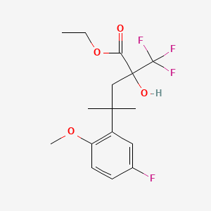 4-(5-Fluoro-2-methoxyphenyl)-2-hydroxy-4-methyl-2-trifluoromethylpentanoic acid ethyl ester