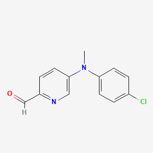 5-((4-Chlorophenyl)(methyl)amino)picolinaldehyde