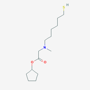 Cyclopentyl 2-[methyl(6-sulfanylhexyl)amino]acetate