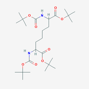 Ditert-butyl 2,7-bis[(2-methylpropan-2-yl)oxycarbonylamino]octanedioate
