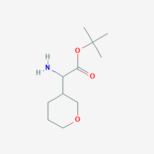 Tert-butyl 2-amino-2-(oxan-3-yl)acetate