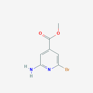 molecular formula C7H7BrN2O2 B8074540 Methyl 2-amino-6-bromoisonicotinate 
