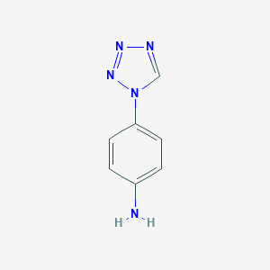 molecular formula C7H7N5 B080746 4-(1h-Tetrazol-1-yl)aniline CAS No. 14213-13-9