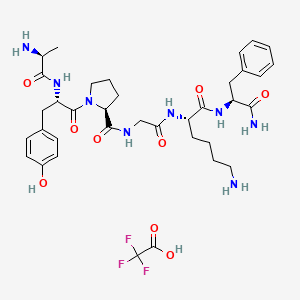 molecular formula C36H49F3N8O9 B8074762 PAR-4 Agonist Peptide, amide TFA 