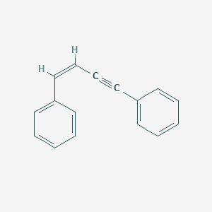 molecular formula C16H12 B080749 Benzene, 1,1'-(1-buten-3-yne-1,4-diyl)bis- CAS No. 13141-45-2