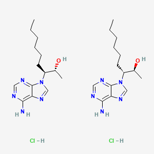 molecular formula C28H48Cl2N10O2 B8075041 erythro-9-(2-Hydroxy-3-nonyl)adenine hydrochloride, erythro-9-Amino-beta-hexyl-alpha-methyl-9H-purine-9-ethanol hydrochloride 