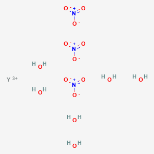 molecular formula H12N3O15Y B080751 Yttrium nitrate hexahydrate CAS No. 13494-98-9