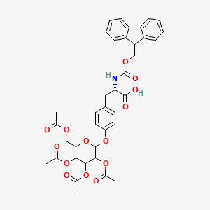 molecular formula C38H39NO14 B8075124 Fmoc-L-Tyr(beta-Gal(Ac4))-OH 