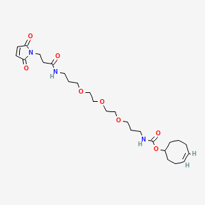 molecular formula C26H41N3O8 B8075197 (S)-TCO-PEG3-maleimide 