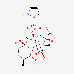 molecular formula C25H35NO9 B8075234 ryanodine 