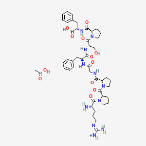 molecular formula C46H65N11O12 B8075393 [Des-Arg9]-Bradykinin acetate 