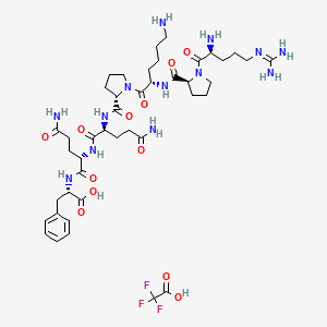 molecular formula C43H66F3N13O12 B8075402 Substance P(1-7) TFA 