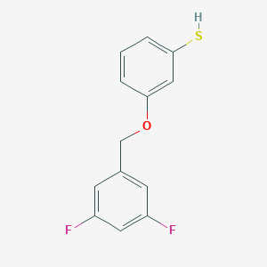 molecular formula C13H10F2OS B8076563 3-[(3,5-Difluorophenyl)methoxy]benzenethiol 