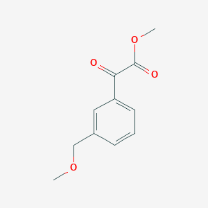 molecular formula C11H12O4 B8076689 Methyl 2-[3-(methoxymethyl)phenyl]-2-oxoacetate 
