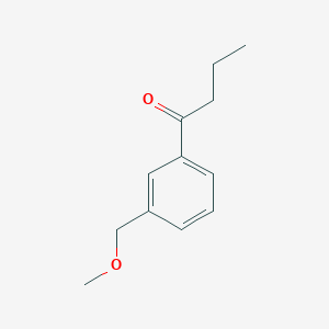molecular formula C12H16O2 B8076704 1-[3-(Methoxymethyl)phenyl]butan-1-one 