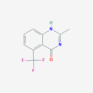 molecular formula C10H7F3N2O B8076734 2-methyl-5-(trifluoromethyl)-1H-quinazolin-4-one 