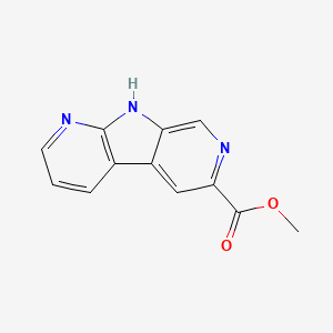 molecular formula C12H9N3O2 B8076749 methyl 5,8,10-triazatricyclo[7.4.0.02,7]trideca-1(9),2,4,6,10,12-hexaene-4-carboxylate 