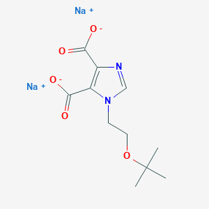 molecular formula C11H14N2Na2O5 B8076895 Sodium 1-(2-(tert-butoxy)ethyl)-1H-imidazole-4,5-dicarboxylate 