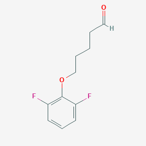 molecular formula C11H12F2O2 B8077223 5-(2,6-Difluorophenoxy)pentanal 