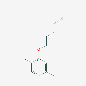 molecular formula C13H20OS B8077458 1,4-Dimethyl-2-(4-methylsulfanylbutoxy)benzene 