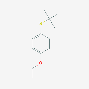 molecular formula C12H18OS B8077792 1-Tert-butylsulfanyl-4-ethoxybenzene 