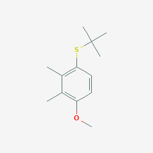 molecular formula C13H20OS B8077809 1-Tert-butylsulfanyl-4-methoxy-2,3-dimethylbenzene 
