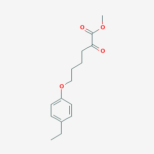 molecular formula C15H20O4 B8077878 Methyl 6-(4-ethylphenoxy)-2-oxohexanoate 