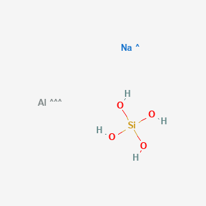 molecular formula AlH4NaO4Si B080781 Aluminum;orthosilicic acid;sodium CAS No. 12251-27-3