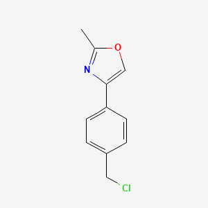 4-(4-(Chloromethyl)phenyl)-2-methyloxazole