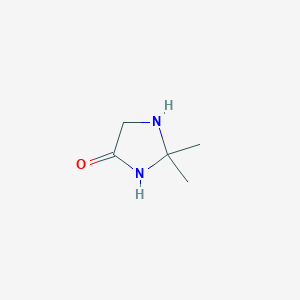 molecular formula C5H10N2O B8078211 2,2-Dimethylimidazolidin-4-one 