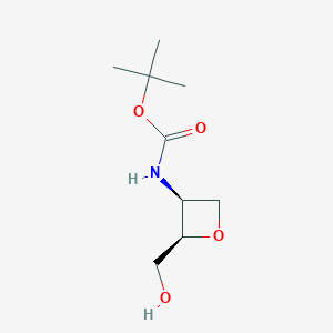 Tert-butyl ((2R,3S)-2-(hydroxymethyl)oxetan-3-YL)carbamate