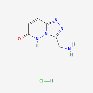 3-(aminomethyl)-5H-[1,2,4]triazolo[4,3-b]pyridazin-6-one;hydrochloride