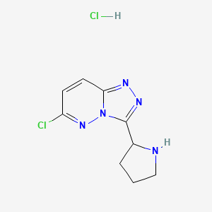 6-Chloro-3-pyrrolidin-2-yl[1,2,4]triazolo[4,3-b]pyridazine hydrochloride