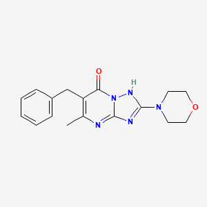 6-Benzyl-5-methyl-2-morpholin-4-yl[1,2,4]triazolo[1,5-a]pyrimidin-7(4H)-one