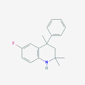 molecular formula C18H20FN B8078260 6-Fluoro-2,2,4-trimethyl-4-phenyl-1,2,3,4-tetrahydroquinoline 