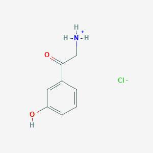 2-(3-Hydroxyphenyl)-2-oxoethanaminium chloride