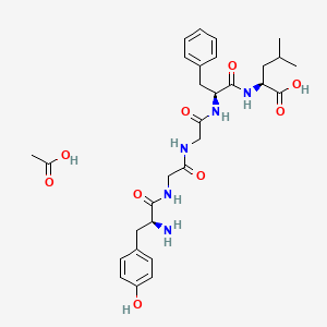 molecular formula C30H41N5O9 B8078328 亮氨酸脑啡肽乙酸盐 