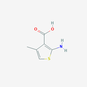 molecular formula C6H7NO2S B080785 2-Amino-4-methylthiophene-3-carboxylic acid CAS No. 14770-81-1