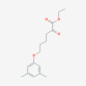molecular formula C16H22O4 B8078567 Ethyl 6-(3,5-dimethylphenoxy)-2-oxohexanoate 