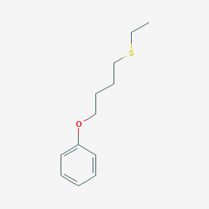 molecular formula C12H18OS B8078611 4-Ethylsulfanylbutoxybenzene 