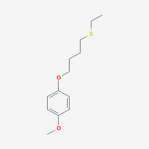 molecular formula C13H20O2S B8078645 1-(4-Ethylsulfanylbutoxy)-4-methoxybenzene 